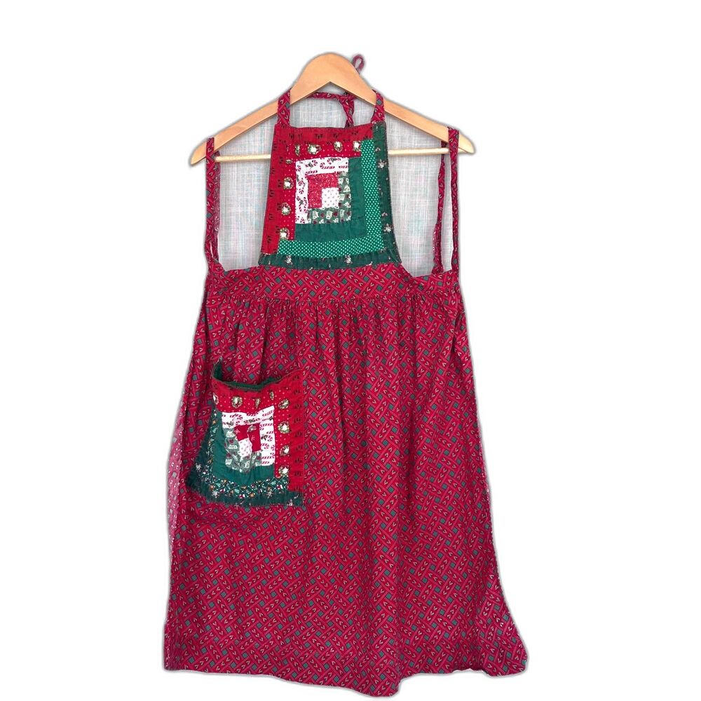 Vintage Handmade Christmas Apron